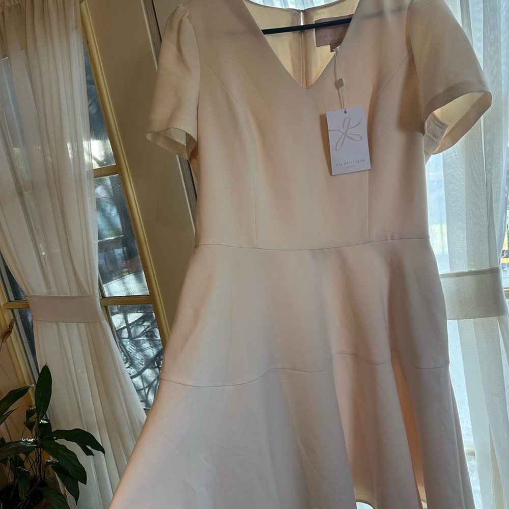 Gal Meets Glam Cream Mini Dress